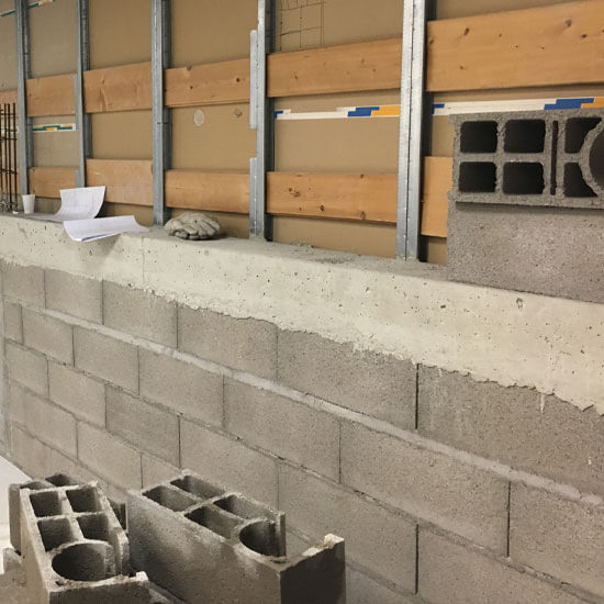 Réalisation d'un mur anti déflagration par Technobat